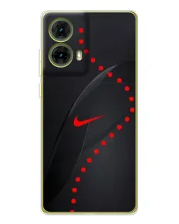 Чехол для Motorola MOTO G85 с картинкой «Абстрактный дизайн Nike»