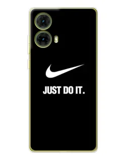 Чехол для Motorola MOTO G85 с картинкой «Классический принт Nike»