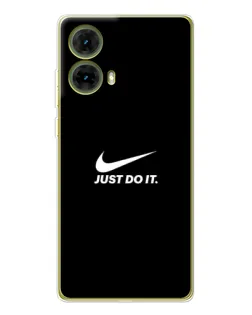 Чехол для Motorola MOTO G85 с картинкой «Минимализм от Nike»