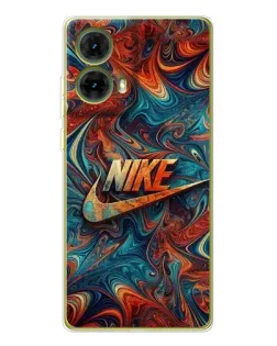 Чехол для Motorola MOTO G85 с картинкой «Nike в абстракции»