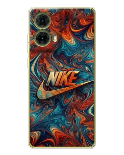 Чехол для Motorola MOTO G85 с картинкой «Nike в абстракции»