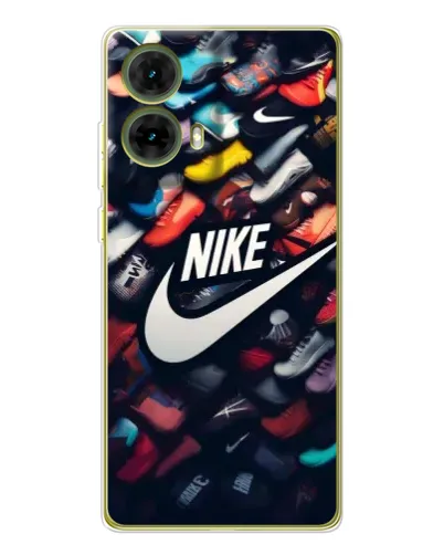 Чехол для Motorola MOTO G85 с картинкой «Коллекция кроссовок Nike»