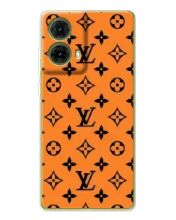Чехол для Motorola MOTO G85 с картинкой «Оранжевый стиль LV»