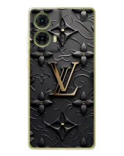 Чехол для Motorola MOTO G85 с картинкой «Кожаная текстура LV»