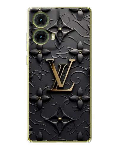 Чехол для Motorola MOTO G85 с картинкой «Кожаная текстура LV»