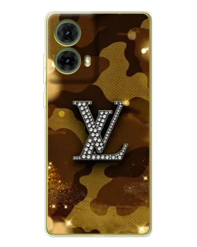 Чехол для Motorola MOTO G85 с картинкой «Камуфляжный Louis Vuitton»
