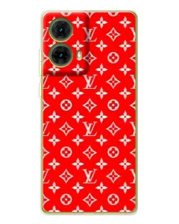 Чехол для Motorola MOTO G85 с картинкой «Яркий паттерн LV»