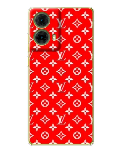 Чехол для Motorola MOTO G85 с картинкой «Яркий паттерн LV»