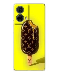 Чехол для Motorola MOTO G85 с картинкой «Мороженое от LV»