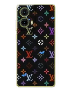 Чехол для Motorola MOTO G85 с картинкой «Цветная монограмма LV»