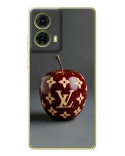 Чехол для Motorola MOTO G85 с картинкой «Красное яблоко LV»