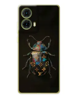 Чехол для Motorola MOTO G85 с картинкой «LV — мраморный принт»