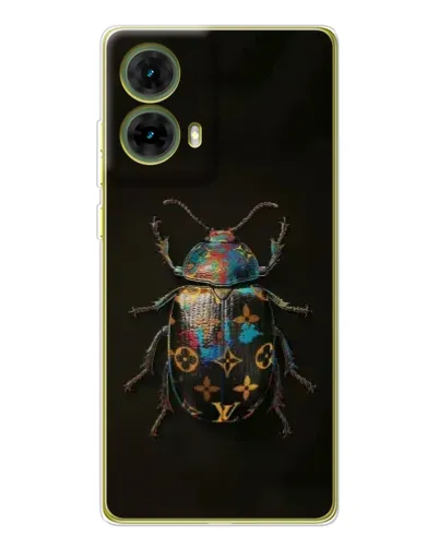 Чехол для Motorola MOTO G85 с картинкой «LV — мраморный принт»