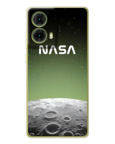 Чехол для Motorola MOTO G85 с картинкой «NASA — лунный градиент»