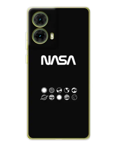 Чехол для Motorola MOTO G85 с картинкой «NASA — технический принт»
