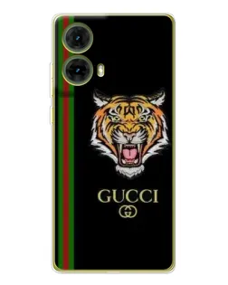 Чехол для Motorola MOTO G85 с картинкой «Тигр Gucci»