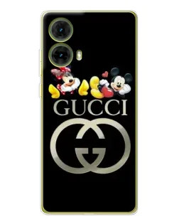 Чехол для Motorola MOTO G85 с картинкой «Gucci — герои Disney»
