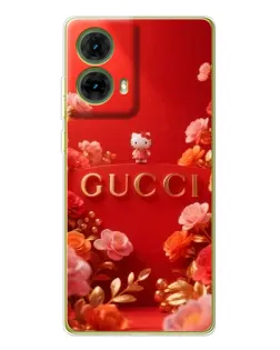 Чехол для Motorola MOTO G85 с картинкой «Gucci — золотой сад»