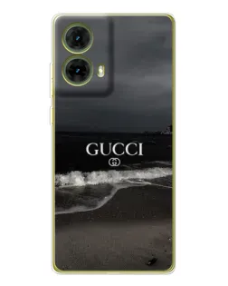 Чехол для Motorola MOTO G85 с картинкой «Gucci — морской прибой»