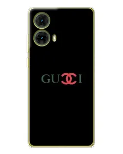 Чехол для Motorola MOTO G85 с картинкой «Gucci — красный градиент»