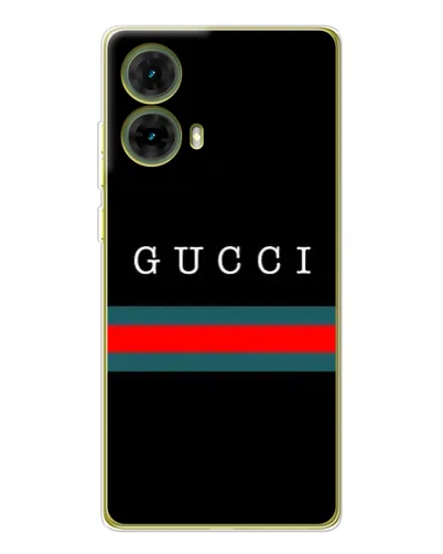 Чехол для Motorola MOTO G85 с картинкой «Gucci — красный пояс»