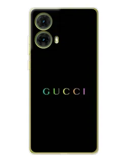 Чохол для Motorola MOTO G85 з картинкою «Gucci — неоновий мінімалізм»