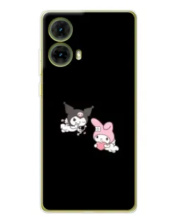 Чехол для Motorola MOTO G85 с картинкой «My Melody и Kuromi» Чехол для Motorola MOTO G85 с картинкой «My Melody и Kuromi»