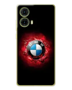 Чехол для Motorola MOTO G85 с картинкой «Логотип BMW — вспышка»