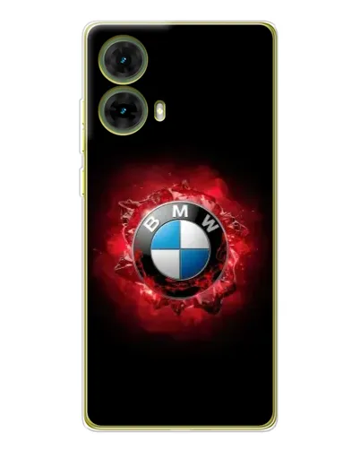 Чехол для Motorola MOTO G85 с картинкой «Логотип BMW — вспышка»