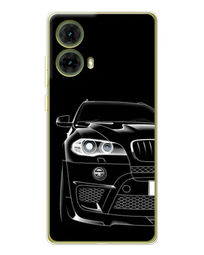 Чехол для Motorola MOTO G85 с картинкой «Темный силуэт BMW»