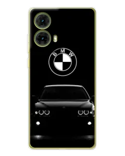 Чехол для Motorola MOTO G85 с картинкой «BMW — взгляд из темноты»