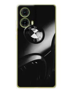 Чехол для Motorola MOTO G85 с картинкой «Эмблема BMW — макро»