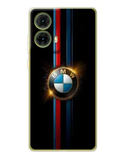 Чехол для Motorola MOTO G85 с картинкой «BMW M-Power неон»