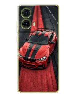 Чехол для Motorola MOTO G85 с картинкой «BMW на красной дорожке»