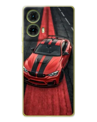 Чехол для Motorola MOTO G85 с картинкой «BMW на красной дорожке»