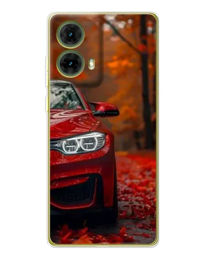 Чехол для Motorola MOTO G85 с картинкой «Осенняя BMW M4»