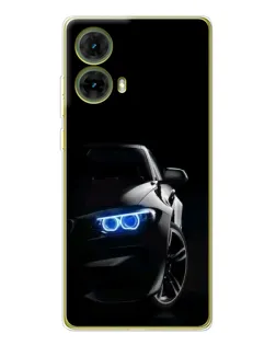 Чохол для Motorola MOTO G85 з картинкою «BMW — нічний погляд»