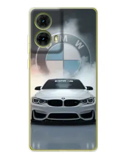 Чохол для Motorola MOTO G85 з картинкою «BMW в білому диму»