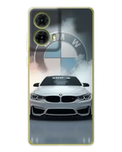 Чохол для Motorola MOTO G85 з картинкою «BMW в білому диму» Чохол для Motorola MOTO G85 з картинкою «BMW в білому диму»