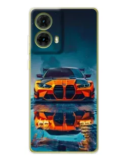 Чохол для Motorola MOTO G85 з картинкою «BMW — золота емблема»