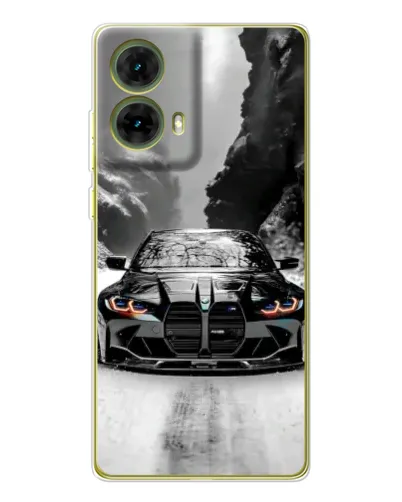 Чохол для Motorola MOTO G85 з картинкою «BMW — акварельний дрифт» Чохол для Motorola MOTO G85 з картинкою «BMW — акварельний дрифт»