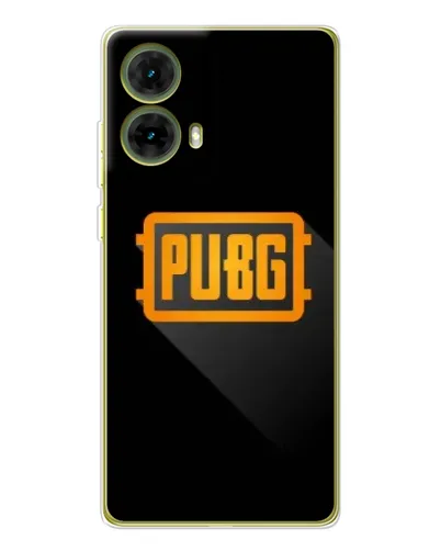 Чохол для Motorola MOTO G85 з картинкою «PUBG — рамка лого»