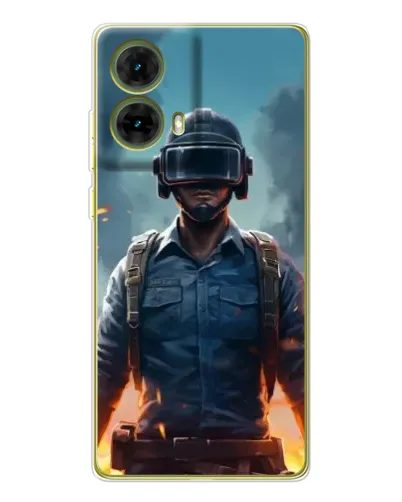 Чохол для Motorola MOTO G85 з картинкою «PUBG — реалістичний герой»