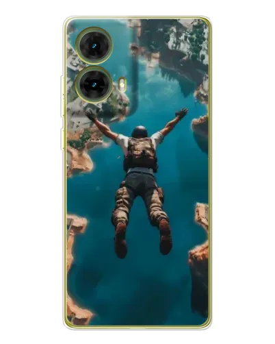 Чохол для Motorola MOTO G85 з картинкою «PUBG — вільне падіння»