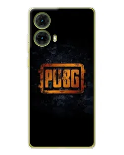 Чохол для Motorola MOTO G85 з картинкою «PUBG — золотий логотип»