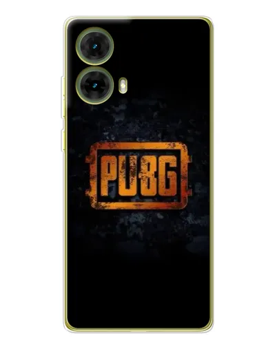 Чохол для Motorola MOTO G85 з картинкою «PUBG — золотий логотип»