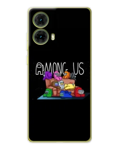 Чехол для Motorola MOTO G85 с картинкой «Логотип Among Us»