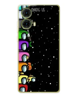 Чехол для Motorola MOTO G85 с картинкой «Команда Among Us»