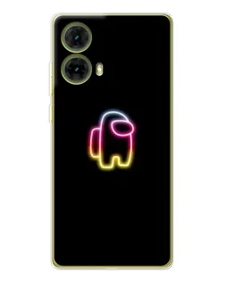 Чехол для Motorola MOTO G85 с картинкой «Among Us градиент»