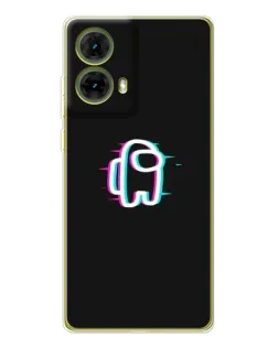 Чехол для Motorola MOTO G85 с картинкой «Among Us неон»